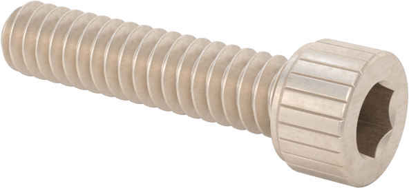 Temizlenmiş ve Torbalı 18-8 Paslanmaz Çelik Soket Başlı Vida, Yüksek Vakum için, 4-40 Diş Boyutu, 1/2" Uzunluk
