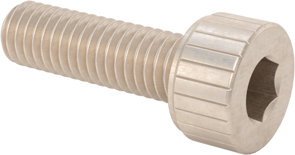 Temizlenmiş ve Torbalı 18-8 Paslanmaz Çelik Soket Başlı Vida, Yüksek Vakum için, M3 x 0,5 mm Diş Boyutu, 10 mm Uzunluk
