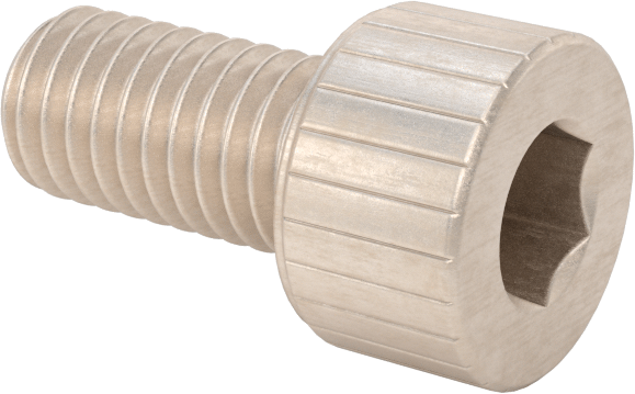 Temizlenmiş ve Torbalı 18-8 Paslanmaz Çelik Soket Başlı Vida, Yüksek Vakum için, M5 x 0,8 mm Diş Boyutu, 10 mm Uzunluk