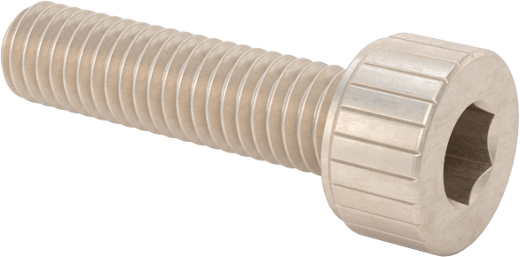 Temizlenmiş ve Torbalı 18-8 Paslanmaz Çelik Soket Başlı Vida, Yüksek Vakum için, M3 x 0,5 mm Diş Boyutu, 12 mm Uzunluk