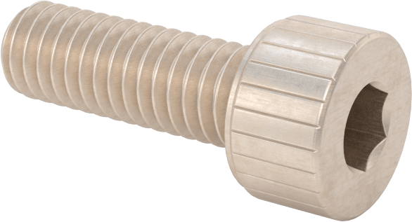 Temizlenmiş ve Torbalı 18-8 Paslanmaz Çelik Soket Başlı Vida, Yüksek Vakum için, M4 x 0,7 mm Diş Boyutu, 12 mm Uzunluk