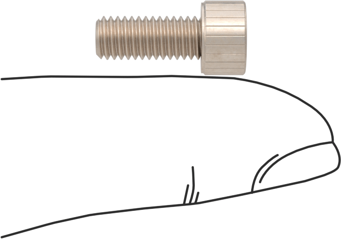Temizlenmiş ve Torbalı 18-8 Paslanmaz Çelik Soket Başlı Vida, Yüksek Vakum için, M5 x 0,8 mm Diş Boyutu, 12 mm Uzunluk