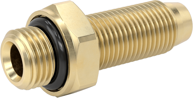 Hava ve Su için Vidalı Hortum Bağlantı Elemanları, Pirinç Adaptör, 3/8" Hortum İç Çapı için, 1/4 BSPP Erkek