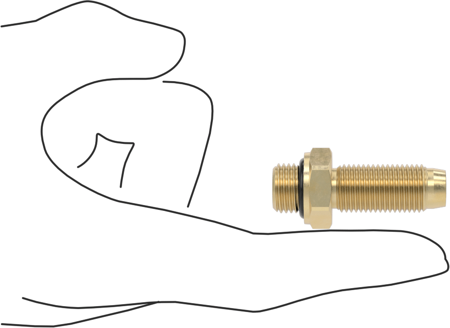 Hava ve Su için Vidalı Hortum Bağlantı Elemanları, Pirinç Adaptör, 3/8" Hortum İç Çapı için, 1/4 BSPP Erkek