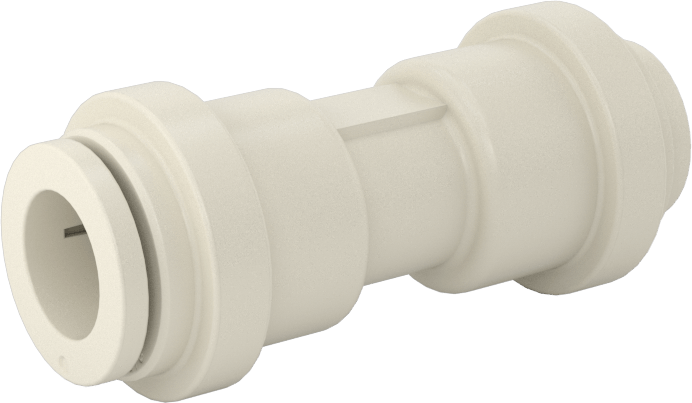 Gıda ve İçecek için İt-Bağlantı Elemanı, Düz Redüktör, 3/8“ x 5/16” Boru Dış Çapı için, Beyaz