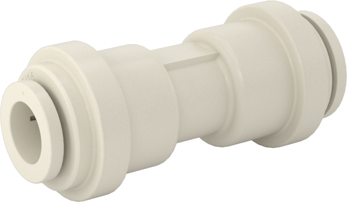 Gıda ve İçecek için İt-Bağlantı Elemanı, Düz Redüktör, 3/8“ x 5/16” Boru Dış Çapı için, Beyaz