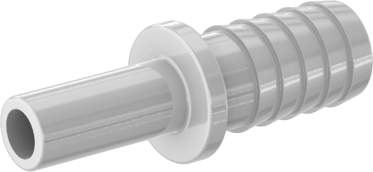 Gıda ve İçecek için İt-Bağlantı Elemanı, 3/8" Boru Gövde Dış Çapı, 1/2" İç Çaplı Boru için Çivili Uç, Beyaz