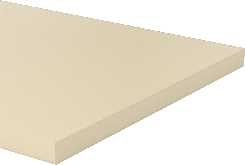 Aşınmaya ve Kimyasallara Dayanıklı PEEK Çubuk, 1/4" Kalınlık, 4" Genişlik