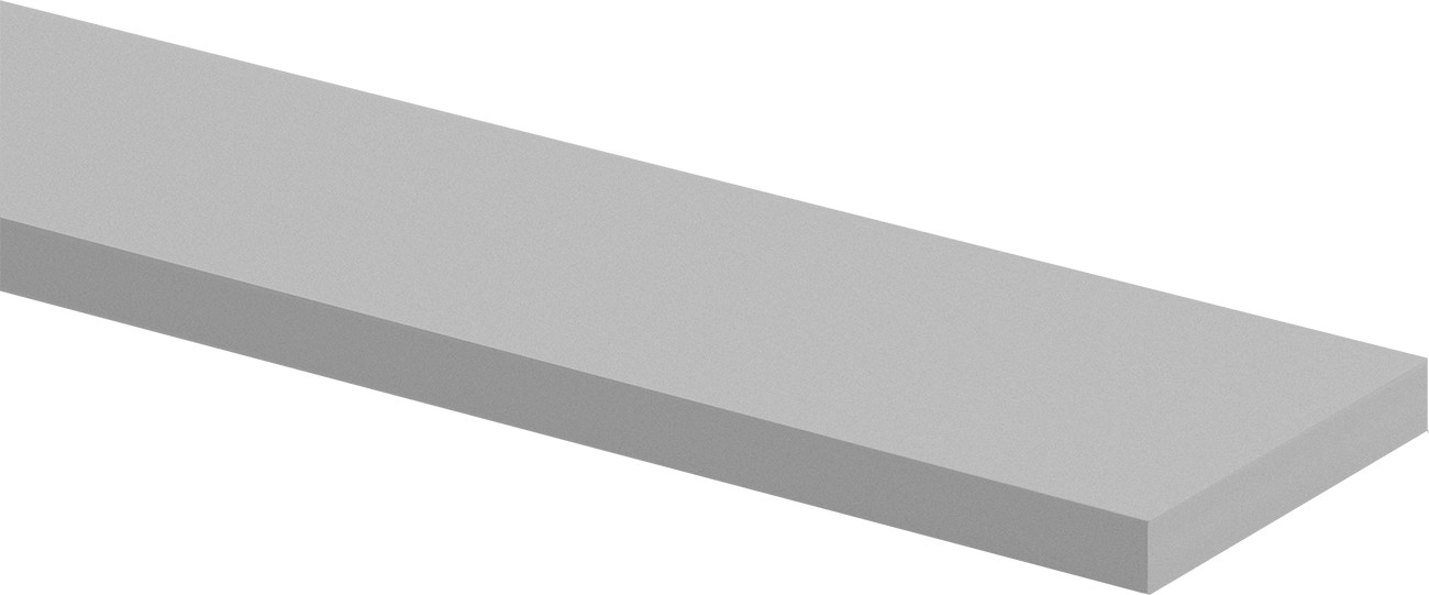 ABS Çubuk, 1-1/2" Genişlik, 3/8" Kalınlık