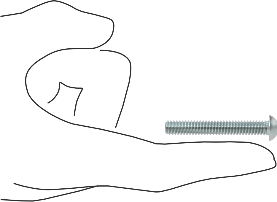 Düğme Başlı Torx Vidaları, Çinko Kaplamalı Alaşımlı Çelik, 1/4"-20 Diş, 1-3/4" Uzunluk