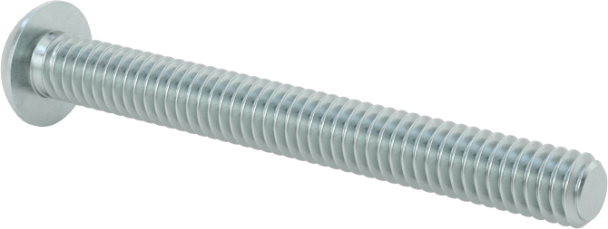 Düğme Başlı Torx Vidaları, Çinko Kaplı Çelik, 8-32 Diş Boyutu, 1-1/2" Uzunluk