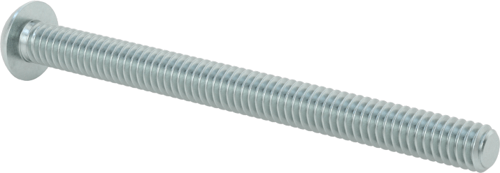 Düğme Başlı Torx Vidaları, Çinko Kaplı Çelik, 8-32 Diş Boyutu, 2" Uzunluk