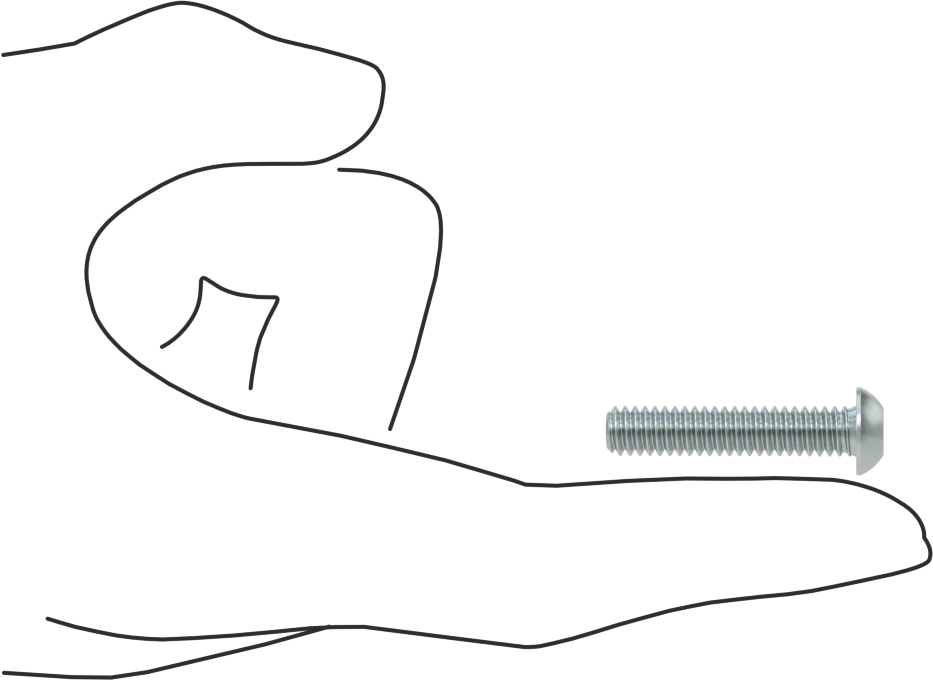 Düğme Başlı Torx Vidaları, Çinko Kaplı Çelik, 1/4"-20 Diş Boyutu, 1-1/4" Uzunluk