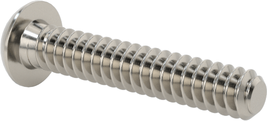 Düğme Başlı Torx Vidaları, Paslanmaz Çelik, 000-120 Diş Boyutu, 3/16" Uzunluk