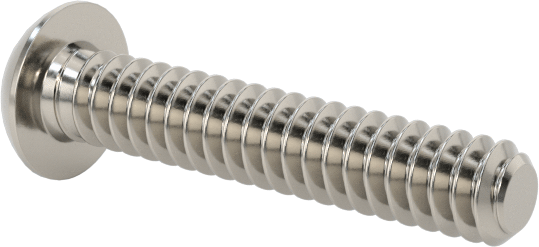 Düğme Başlı Torx Vidaları, Paslanmaz Çelik, 00-90 Diş Boyutu, 1/4" Uzunluk