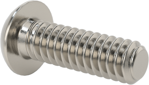 Düğme Başlı Torx Vidaları, Paslanmaz Çelik, 0-80 Diş Boyutu, 3/16" Uzunluk