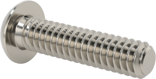 Düğme Başlı Torx Vidaları, Paslanmaz Çelik, 0-80 Diş Boyutu, 1/4" Uzunluk
