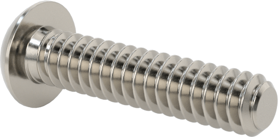 Düğme Başlı Torx Vidaları, Paslanmaz Çelik, 4-40 Diş Boyutu, 1/2" Uzunluk