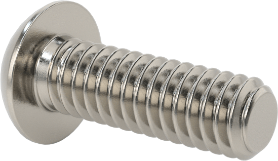 Düğme Başlı Torx Vidaları, Paslanmaz Çelik, 8-32 Diş Boyutu, 1/2" Uzunluk