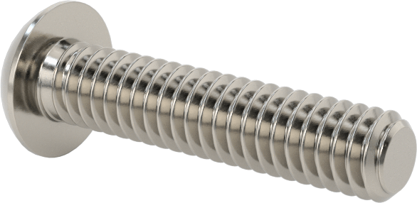 Düğme Başlı Torx Vidaları, Paslanmaz Çelik, 8-32 Diş Boyutu, 3/4" Uzunluk