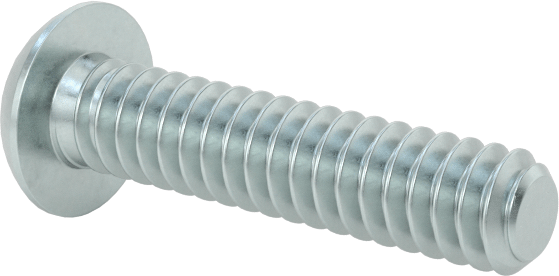 Düğme Başlı Torx Vidaları, Çinko Kaplı Çelik, 4-40 Diş, 1/2" Uzunluk