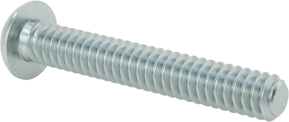 Düğme Başlı Torx Vidaları, Çinko Kaplı Çelik, 4-40 Diş, 3/4" Uzunluk