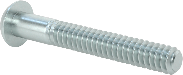 Düğme Başlı Torx Vidaları, Çinko Kaplı Çelik, 6-32 Diş, 1" Uzunluk
