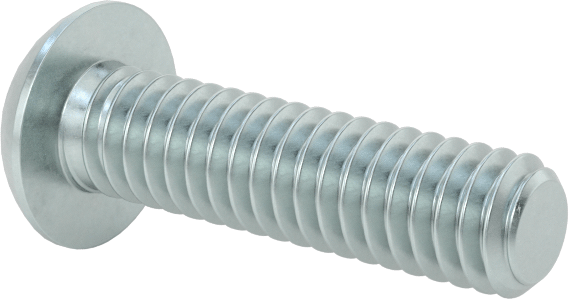 Düğme Başlı Torx Vidaları, Çinko Kaplı Çelik, 8-32 Diş, 5/8" Uzunluk