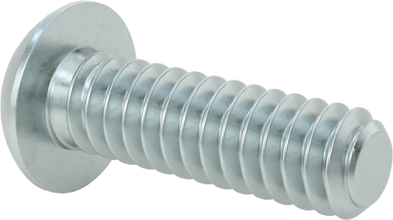 Düğme Başlı Torx Vidaları, Çinko Kaplı Çelik, 10-24 Diş, 5/8" Uzunluk