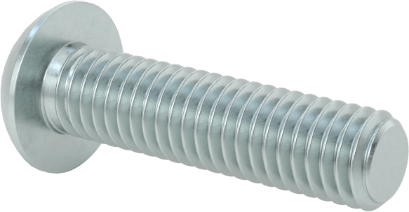 Düğme Başlı Torx Vidaları, Çinko Kaplı Çelik, 10-32 Diş, 3/4" Uzunluk