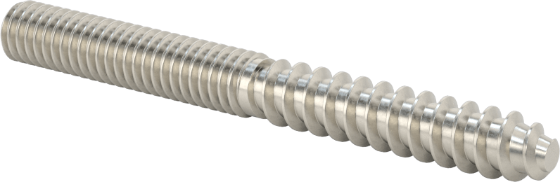 18-8 Paslanmaz Çelik Ahşap Vida Dişli Saplama, 5/16" Vida Boyutu, 5/16"-18 Saplama, 3" Uzunluk