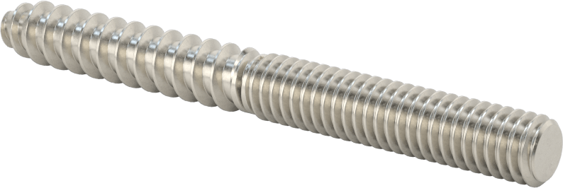 18-8 Paslanmaz Çelik Ahşap Vida Dişli Saplama, 5/16" Vida Boyutu, 5/16"-18 Saplama, 3" Uzunluk