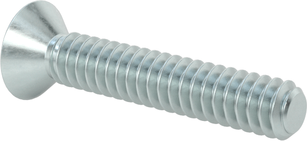 Çinko Kaplı Çelik Torx Düz Başlı Vidalar, 4-40 Diş Boyutu, 5/8" Uzunluk