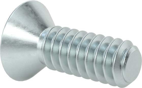 Çinko Kaplı Çelik Torx Düz Başlı Vidalar, 4-40 Diş Boyutu, 5/16" Uzunluk