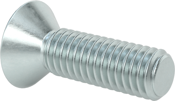 Çinko Kaplı Çelik Torx Düz Başlı Vidalar, 10-32 Diş Boyutu, 5/8" Uzunluk