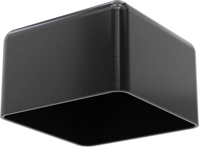 Kare Kapaklar, 2-1/2“ Uzunluk x 2-1/2” Genişlik Dış Çap için, 1-1/2" İç Yükseklik