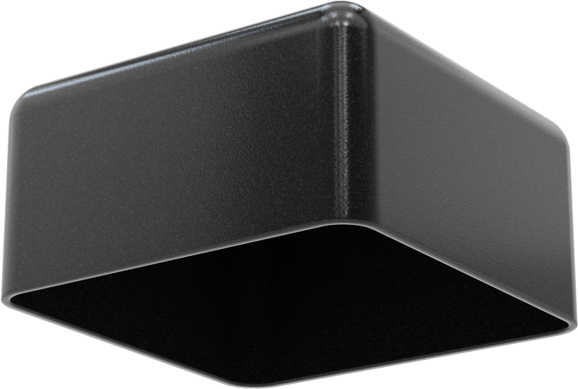 Kare Kapaklar, 3“ Uzunluk x 3” Genişlik Dış için, 1-1/2" İç Yükseklik