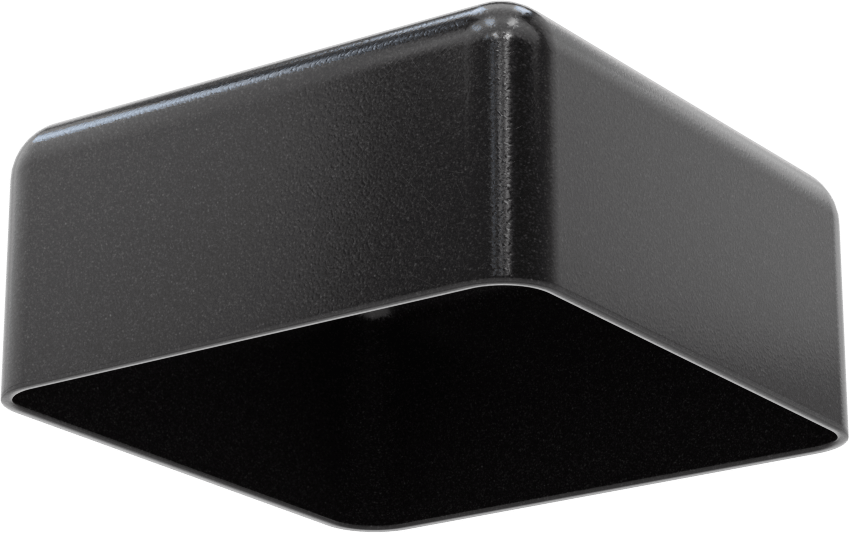 Kare Kapaklar, 3-1/2“ Uzunluk x 3-1/2” Genişlik Dış Çap için, 1-1/2" İç Yükseklik