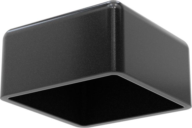 Kare Kapaklar, 1“ uzunluk x 1” dış genişlik için, 1/2" İç Yükseklik