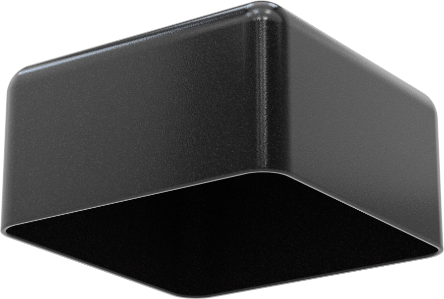 Kare Kapaklar, 4“ Uzunluk x 4” Genişlik Dış Çap için, 2" İç Yükseklik