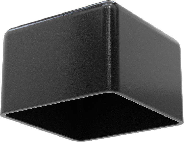 Kare Kapaklar, 1-1/2“ uzunluk x 1-1/2” dış genişlik için, 1" İç Yükseklik