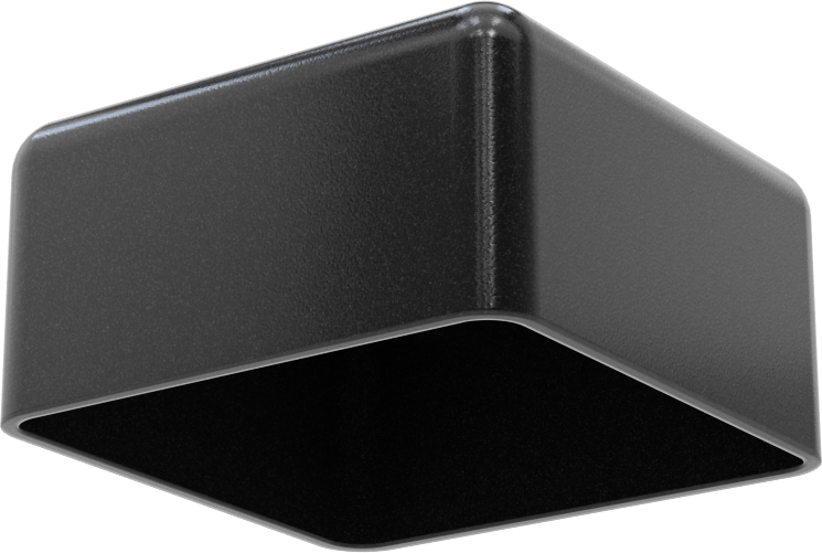 Kare Kapaklar, 2“ Uzunluk x 2” Genişlik Dış için, 1" İç Yükseklik