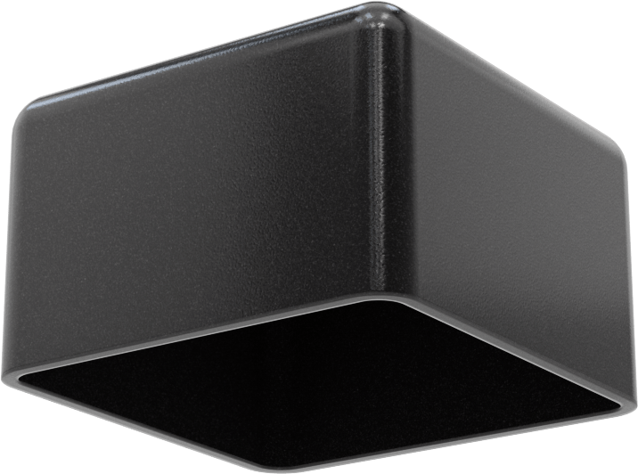 Kare Kapaklar, 1-5/8“ Uzunluk x 1-5/8” Genişlik Dış için, 1" İç Yükseklik