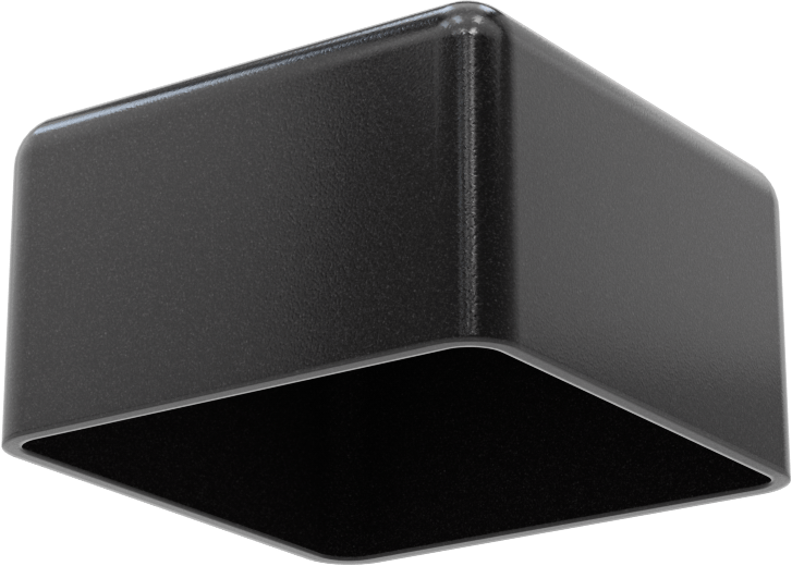 Kare Kapaklar, 1-3/4“ Uzunluk x 1-3/4” Genişlik Dış Çap için, 1" İç Yükseklik
