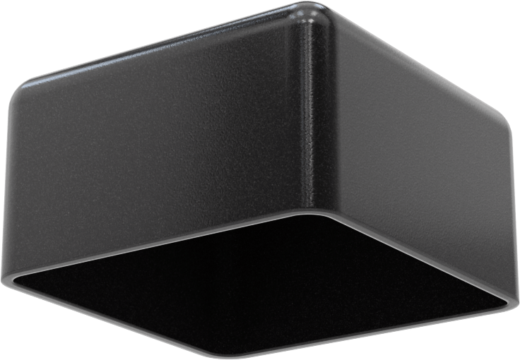 Kare Kapaklar, 1-7/8“ Uzunluk x 1-7/8” Genişlik Dış Çap için, 1" İç Yükseklik