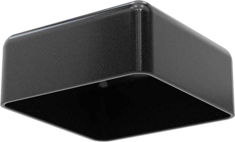 Kare Kapaklar, 2-1/2“ Uzunluk x 2-1/2” Genişlik Dış Çap için, 1" İç Yükseklik