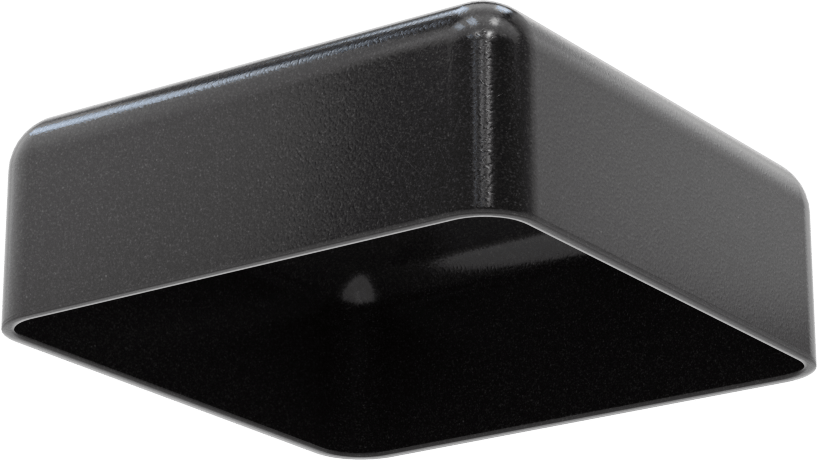 Kare Kapaklar, 3“ Uzunluk x 3” Genişlik Dış için, 1" İç Yükseklik