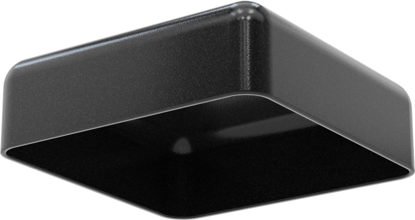 Kare Kapaklar, 3-1/2“ Uzunluk x 3-1/2” Genişlik Dış Çap için, 1" İç Yükseklik