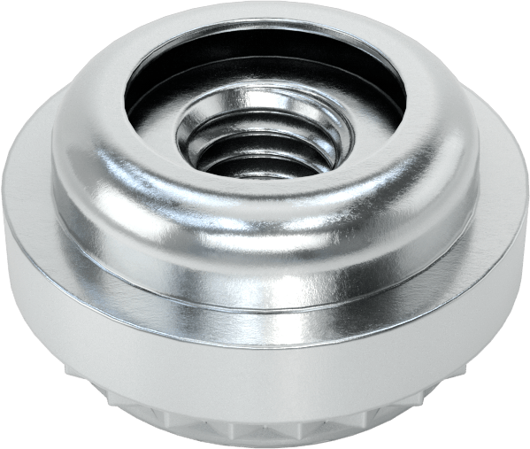 Çinko Kaplı Çelik Hizalama Pres Geçme Somunu, Sac Metal için, M3 x 0,5 mm Diş Boyutu