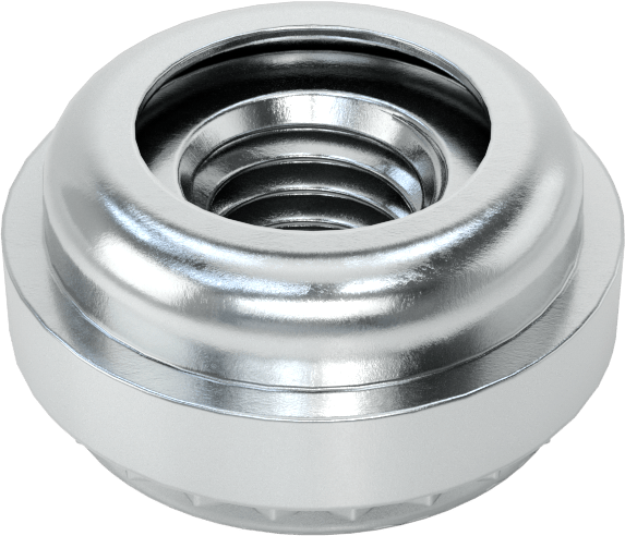 Çinko Kaplı Çelik Hizalama Pres Geçme Somunu, Sac Metal için, M5 x 0,8 mm Diş Boyutu